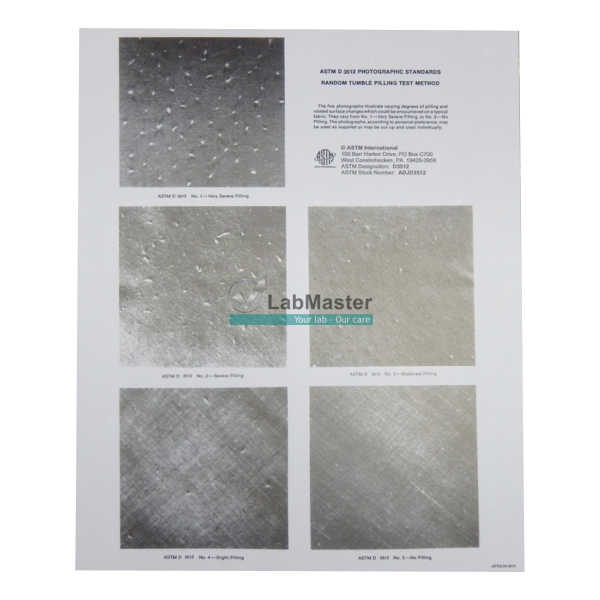 ASTM D3512 Pilling Photographic Standards